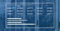 Animation of financial data processing over computer severs