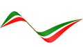 Animation of flag italym or iran or mexico