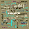 animation graphic, design, text word cloud, use for banner, painting, motivation, web-page, website background, t-shirt & shirt