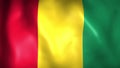 Animation of the Guinean flag. 4K.