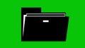 animation icon download file folder computer and arrow