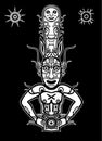 Animation image of ancient pagan god.