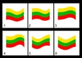 Animation Lithuania flag