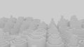 Animation of moving cylinders of different size in a wave monochrome pattern. Design. Seamless loop up and down motion