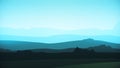 Animation moving of landscape in cartoon style. Digital design concept. Animation mountains background loop