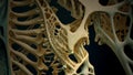 animation - osteoporosis human bone spongy texture