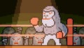 Animation pixel art gorilla boxing