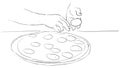 Animation of the pizza making process