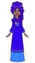 Animation portrait of a young African woman in a red turbanAnimation portrait of a beautiful African woman in a blue turban and et