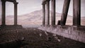 Animation the remains of an ancient greek temple
