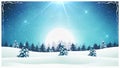 Retro Christmas Landscape Background Loop