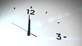 Clock Countdown Ticking Midnight 20 seconds with white background