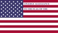 Animation of the USA pledge of allegiance