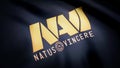 Animation waving flag symbol of professional eSports team Navi Natus Vincere. A world-class cyber sports team. Editorial