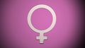 Animation of the woman symbol, ideal footage for women`s day