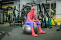 Animators iron man and spider-man in the fitness room