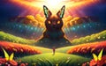 Anime backround fantasy illustration game enviornment fairyland landscape illustration for childrens books,