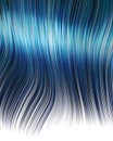 Anime blue hair Royalty Free Stock Photo