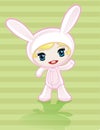 Anime bunny girl Royalty Free Stock Photo