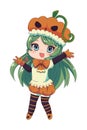 anime chibi girl halloween