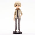 Anime Girl Action Figure With Khaki Pants - Limited Edition Collectible Royalty Free Stock Photo
