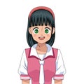 Anime girl japanese character