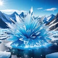 anime ice background ure explosion fragmentation mashed