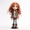 Anime-inspired Doll Of A Girl In Jeans And Boots