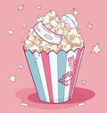 Anime-Inspired Popcorn and Film Night at Theatre (AI Generated)