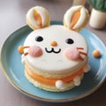 Anime-inspired Rabbit Macaron Cake Cute And Delicious Dessert