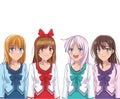 Anime manga girl Royalty Free Stock Photo