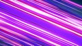 Anime speed lines. Fast speed neon glowing flashing lines streaks in purple pink and cool blue color. 3d illustration