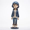 Anime Style Figurine With Blue Pants - Lilia Alvarado Inspired Royalty Free Stock Photo