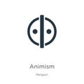 Animism icon vector. Trendy flat animism icon from religion collection isolated on white background. Vector illustration can be Royalty Free Stock Photo