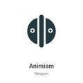 Animism vector icon on white background. Flat vector animism icon symbol sign from modern religion collection for mobile concept