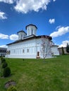 Aninoasa Monastery. Orthodox Christian church in Arges Romania. Religious site Royalty Free Stock Photo