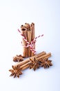 Anise and cinamon isolated Royalty Free Stock Photo