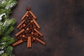 Anise And Cinnamon Spices Christmas Tree