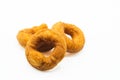 anise donuts on white background Traditional sweet from Asturias, in Spain.