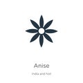 Anise icon vector. Trendy flat anise icon from india collection isolated on white background. Vector illustration can be used for