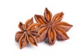 Anise star on white background. Royalty Free Stock Photo