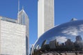 Anish Kapoor's Cloud Gate, Chicago Royalty Free Stock Photo