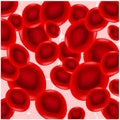 Anisocytosis. Red blood cells are of unequal size. Royalty Free Stock Photo