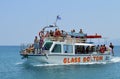 Anissaras glass bottom boat in Crete Royalty Free Stock Photo