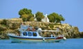 Anissaras tourist boat tour Royalty Free Stock Photo