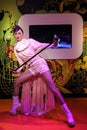 Hong kong Cantopop diva anita mui wax statue at at madame tussauds in hong kong