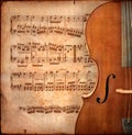 Anitique cello Royalty Free Stock Photo