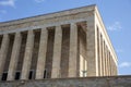 ANITKABIR view with beautiful blue sky. Anitkabir is the Mausoleum of Mustafa Kemal Ataturk. Ankara, Turkey Royalty Free Stock Photo