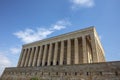 ANITKABIR view with beautiful blue sky. Anitkabir is the Mausoleum of Mustafa Kemal Ataturk. Ankara, Turkey Royalty Free Stock Photo