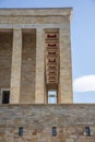 ANITKABIR view with beautiful blue sky. Anitkabir is the Mausoleum of Mustafa Kemal Ataturk. Ankara, Turkey Royalty Free Stock Photo